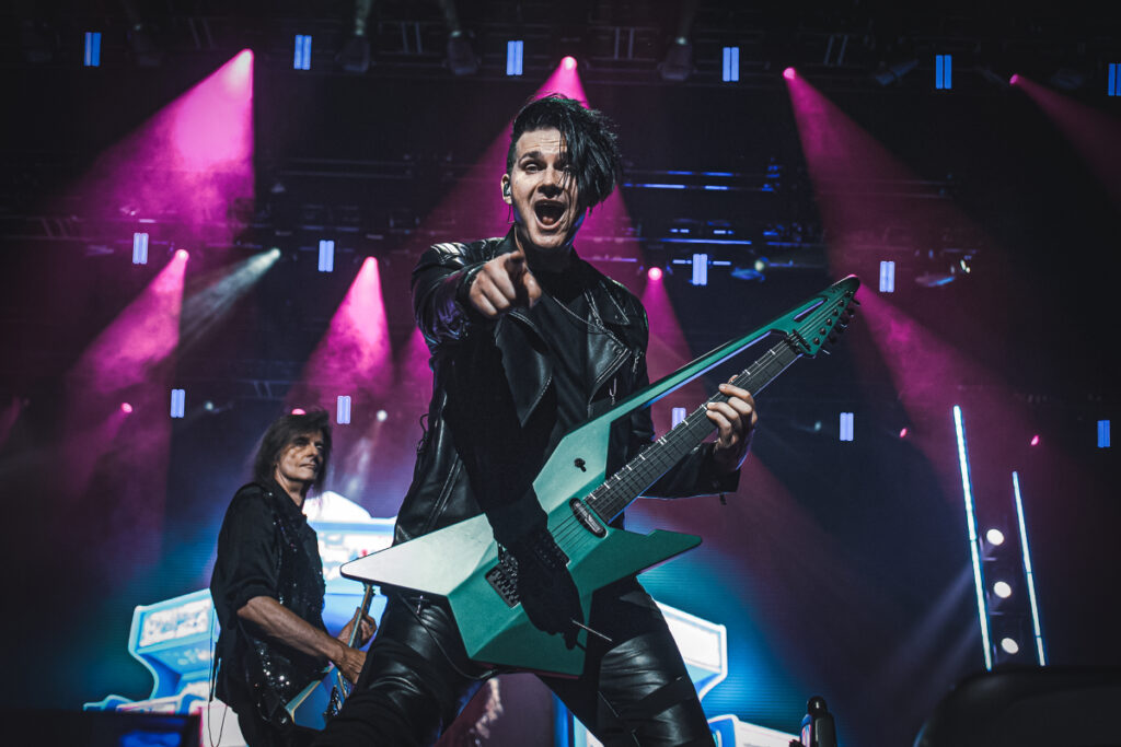 Helloween live in Prague 2025. Sascha Gerstner on stage. Captured by official photographer Jovan Ristić
