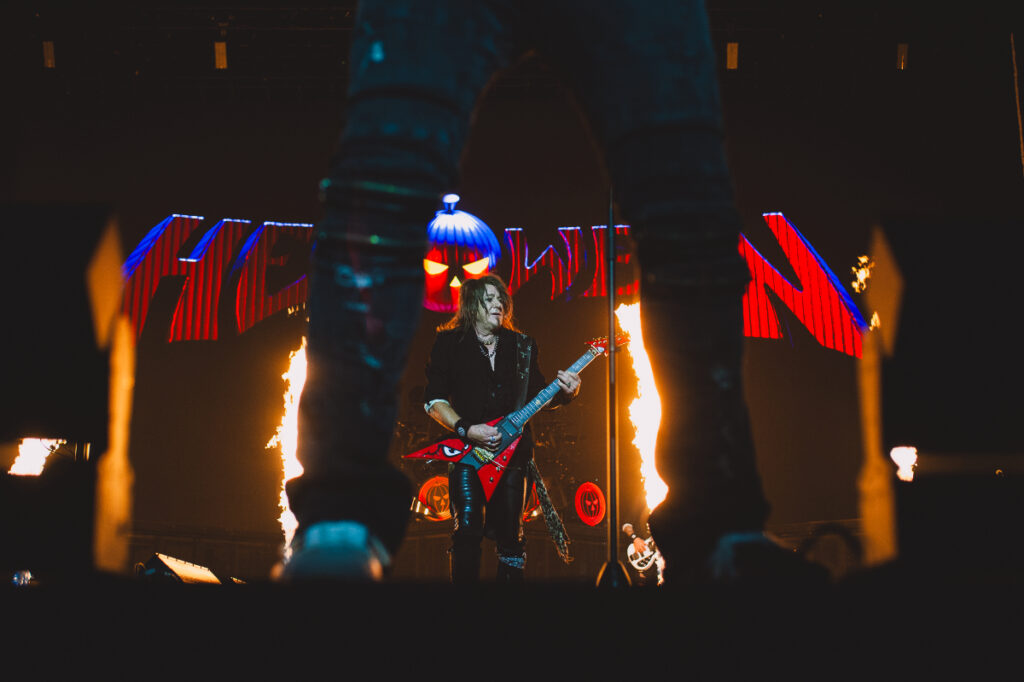 Helloween live in Prague 2025. Kai Hansen on stage. Captured by official photographer Jovan Ristić