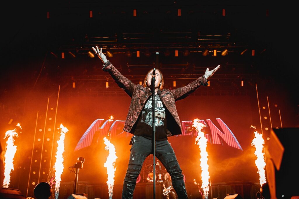 Helloween live in Prague 2025. Andi Deris on stage. Captured by official photographer Jovan Ristić