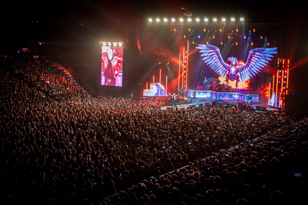 Helloween live in Prague 2025. Arena wide capture. Captured by official photographer Jovan Ristić